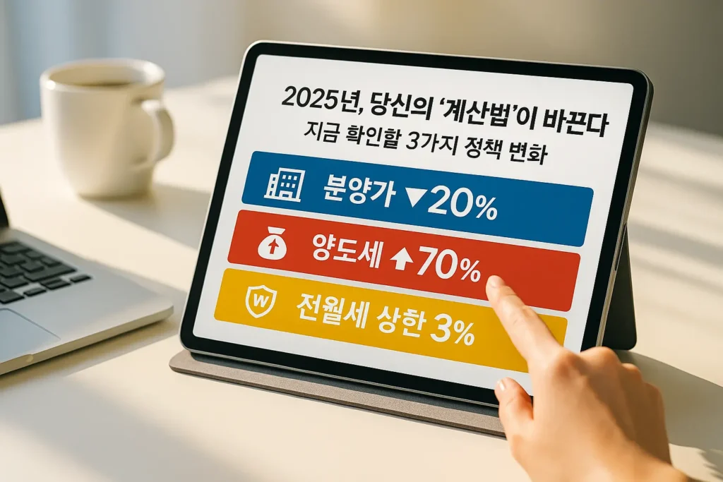 2025년 한국 부동산 세금 “청약홈 사이트에서 상한제 적용 단지를 검색하는 모습”