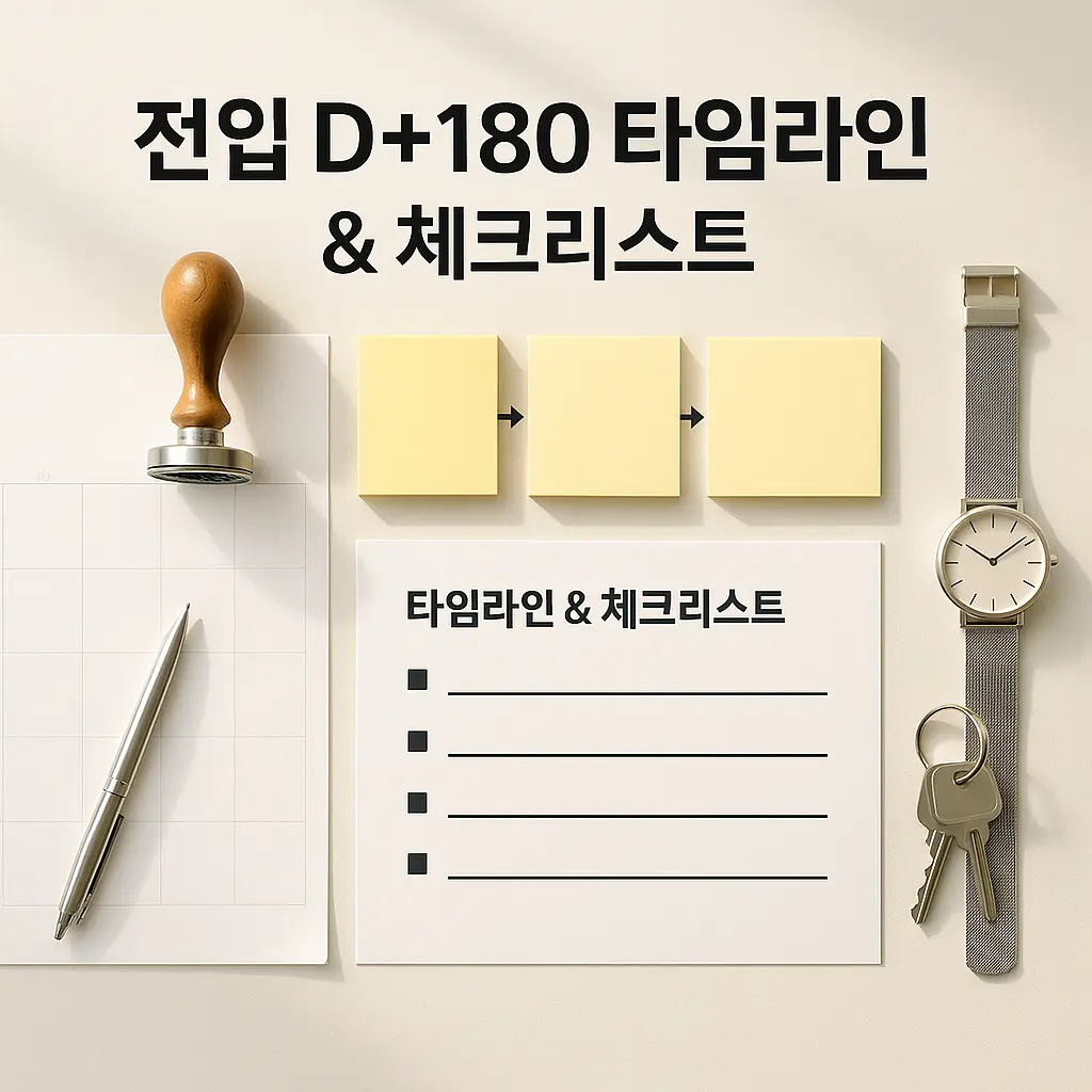 생애최초 LTV 70% “전입 D+180을 맞추기 위한 타임라인 체크리스트”