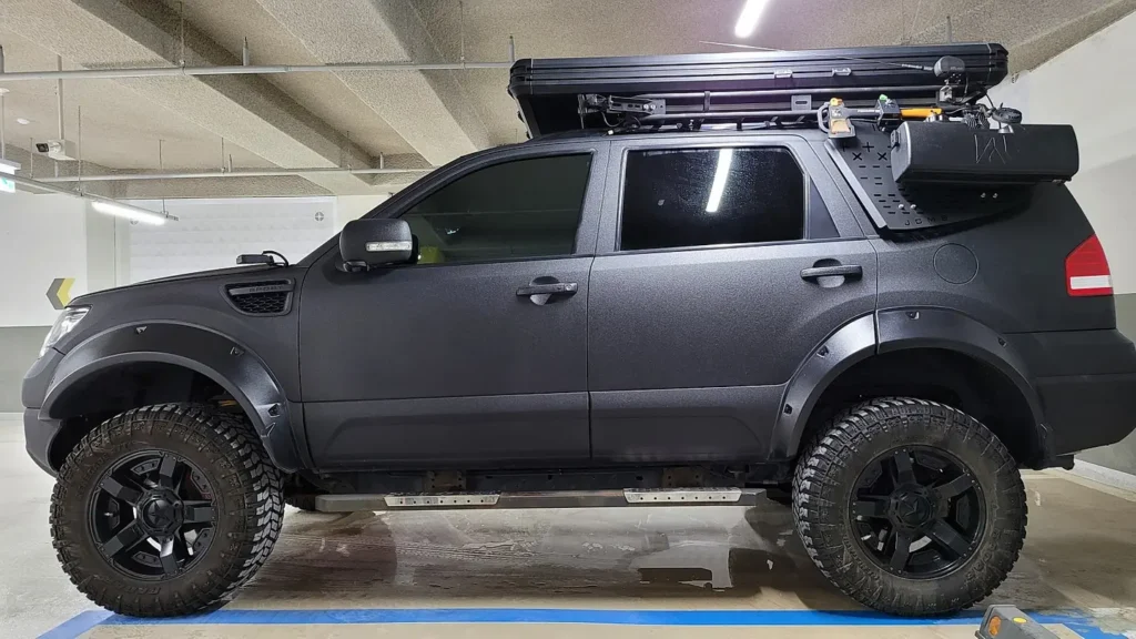 모하비 리프트업 튜닝 옆모습 가성비 중고차 캠핑