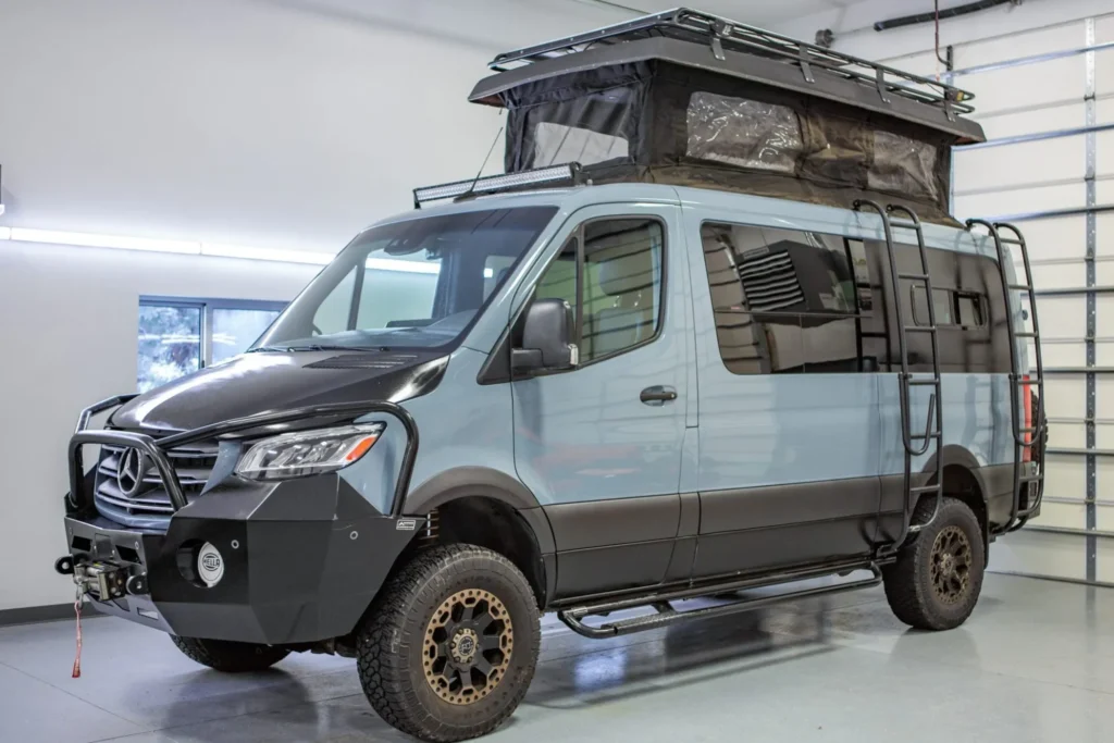 Luxury Mercedes Sprinter 4x4 camper van vs budget truck