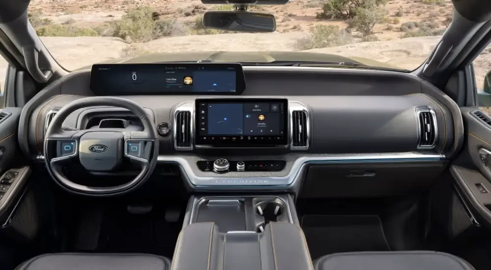2025 Ford Expedition Life Easement High-resolution interior view of the 2025 Ford Expedition dashboard and center console